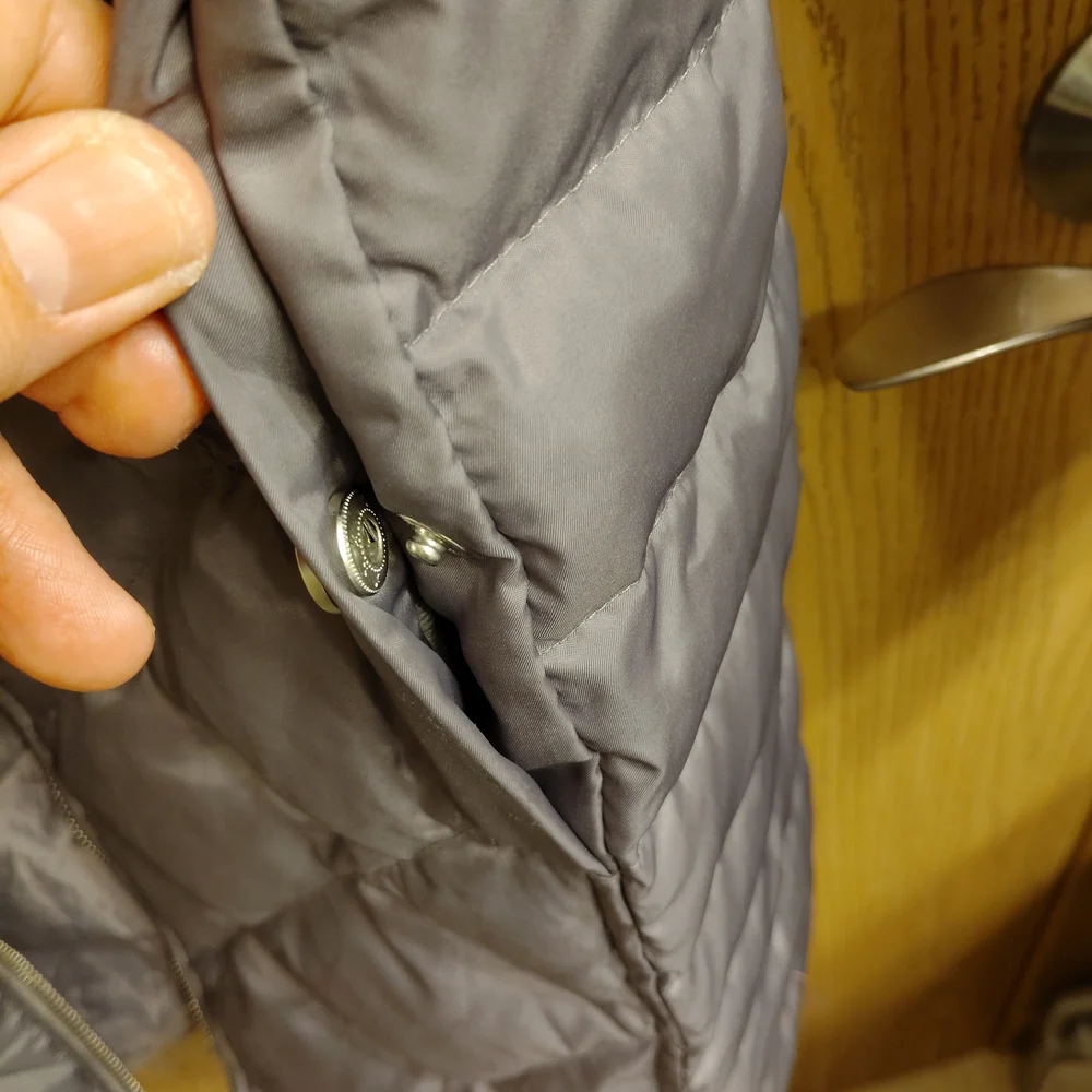 Kenneth Cole Women's Charcoal Quilted Puffer Jacket - Picture 3 of 4